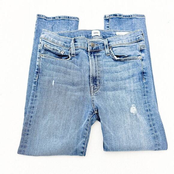 Edwin Elin Crop Straight Light Wash Denim Jeans Zip Fly Size 29 - Picture 4 of 8